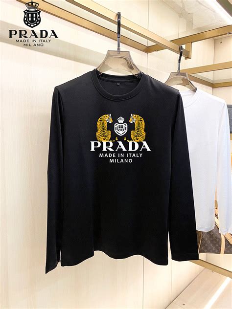 prada t shirt erkek|prada long sleeve t shirt.